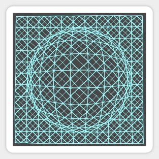 sphere vasarely Sticker